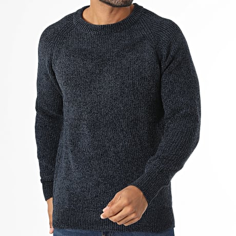 MTX - Pull 720 Bleu Marine Chiné