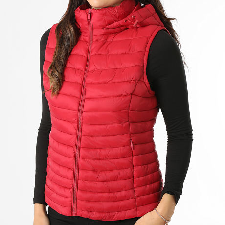 Classic Series - Doudoune Sans Manches A Capuche Femme 014 Rouge