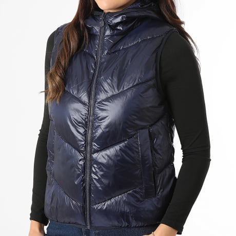 Classic Series - Doudoune Sans Manches A Capuche Femme 050 Bleu Marine