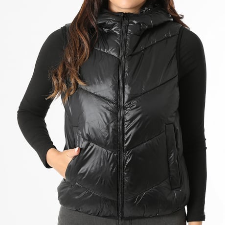 Classic Series - Doudoune Sans Manches A Capuche Femme 050 Noir