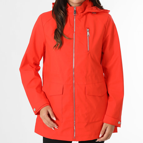 Classic Series - Veste Longue Zippée A Capuche Femme 099 Orange
