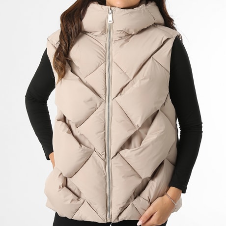 Classic Series - Doudoune Sans Manches A Capuche Femme 045 Beige