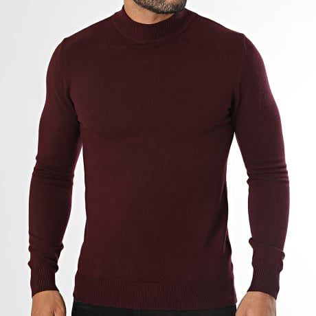 KZR - Pull Col Cheminée 076 Bordeaux