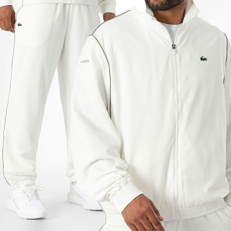 Lacoste - Chándal Relaxed Fit Logo Cocodrilo Blanco x Novak Djokovic