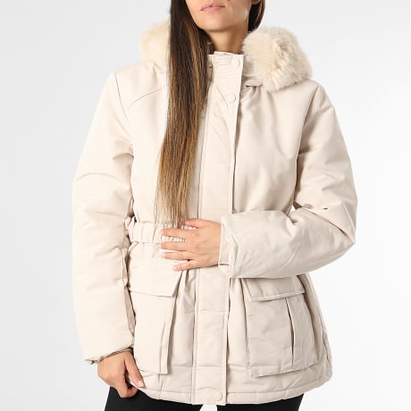 Classic Series - Blouson A Capuche Avec Ceinture Femme 625 Beige