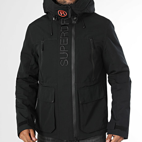 Superdry - Parka Capuche Zippée Windbreaker M5012324A Noir