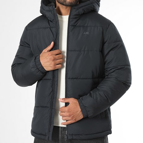 JJ Rebel - Doudoune Capuche Logo Noir