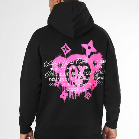 Teddy Yacht Club - Hoodie Relaxed Atelier Expo Zwart Fluoroze
