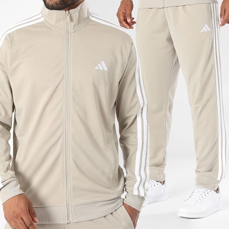 Adidas Sportswear - Ensemble De Survêtement A Bandes Dayready KY2276 Beige