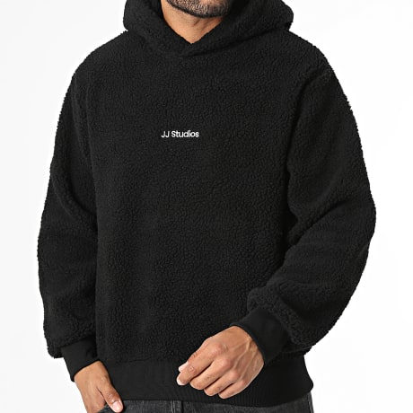 Jack And Jones - Sweat Capuche Oho Teddy Noir