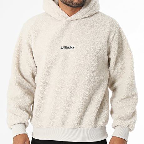 Jack And Jones - Sweat Capuche Oho Teddy Beige