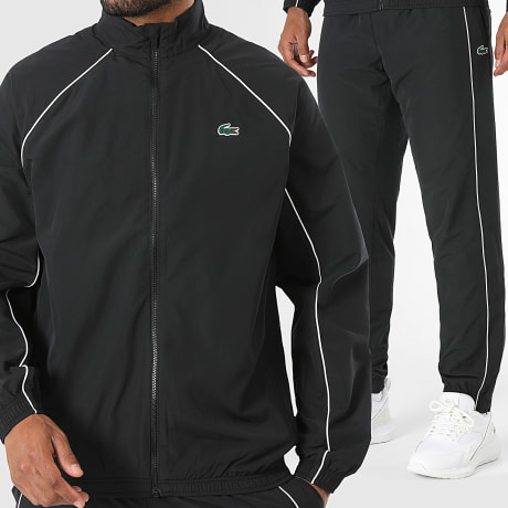 Lacoste - Chándal Regular Fit Logo Cocodrilo Negro