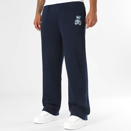 Teddy Yacht Club - Joggingbroek Wide Art Series Blue Marineblauw