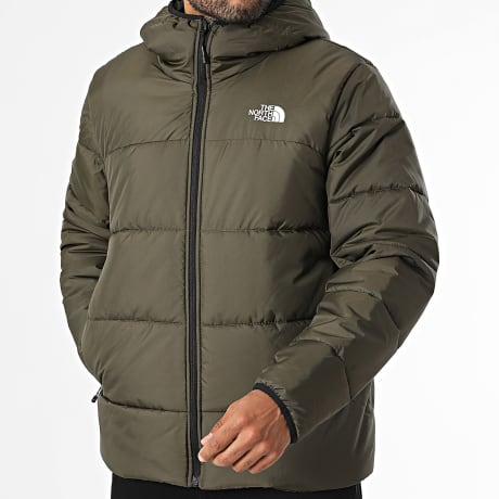 The North Face - Plumífero con capucha NSE A8J6C Verde Kaki