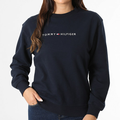 Tommy Hilfiger - Sweat Crewneck Femme 6619 Bleu Marine