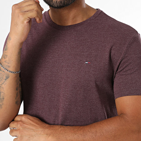 Tommy Jeans - T-Shirt Slim Jaspe 0363 Violeta Mescla