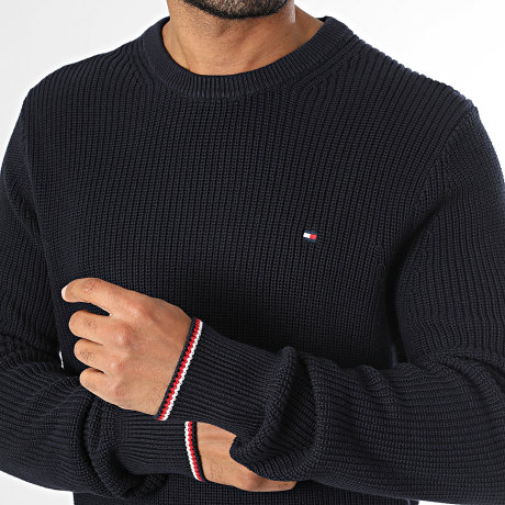 Tommy Hilfiger - Pull Rwb Rib 1516 Bleu Marine
