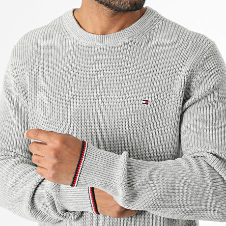 Tommy Hilfiger - Pull Rwb Rib 1516 Gris
