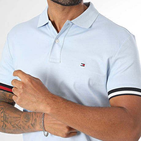 Tommy Hilfiger - Polo Manga Corta Liquid Cotton 4657 Azul Claro