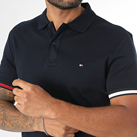 Tommy Hilfiger - Polo Manga Corta Liquid Cotton 4657 Azul Marino