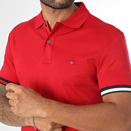 Tommy Hilfiger - Polo Manga Corta Liquid Cotton 4657 Rojo