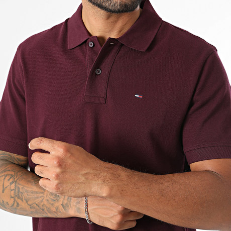 Tommy Jeans - Polo Manches Courtes Regular Essential 2711 Bordeaux
