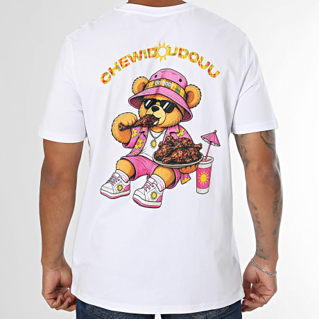Chewidoudouu - T-Shirt Oversize Poulet Boucané Branco