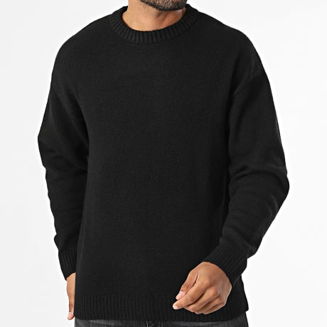 JJ Rebel - Pull En Maille Sonar Noir