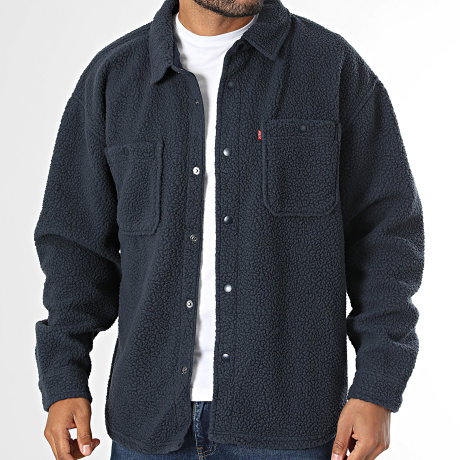 Levi's - Chaqueta polar abotonada 0084L Azul Marino