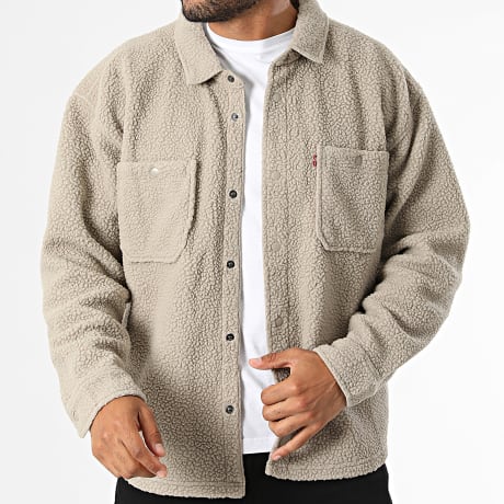 Levi's - Chaqueta polar con botones 0084L topo