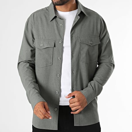 Only And Sons - Surchemise Regular Fit Venus Gris Chiné