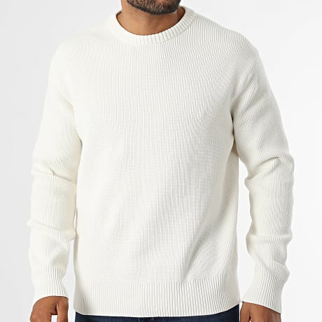 Only And Sons - Pull En Maille Relaxed Fit Rodger Beige Clair