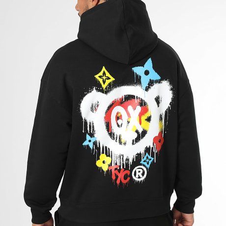 Teddy Yacht Club - Hoodie Relaxed Dames Monogram Cmjn Zwart