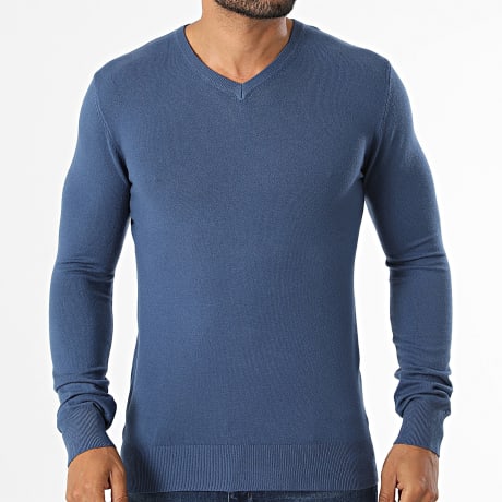 MTX - Pull Col V 722 Bleu Marine