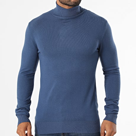 MTX - Pull Col Roulé 728 Bleu