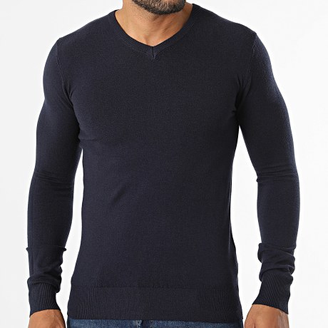 MTX - Pull Col V 722 Bleu Marine