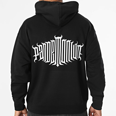 Vald - Sweat Capuche Relaxed Pandemonium Noir Blanc