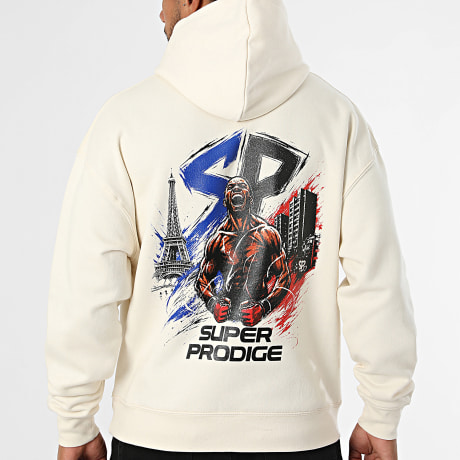 Super Prodige - Sweat Capuche Relaxed Energie Paris Beige