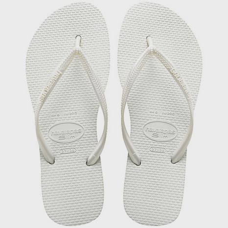 Havaianas - Tongs Femme Slim Blanc
