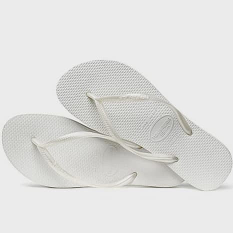 Havaianas - Tongs Femme Slim Blanc