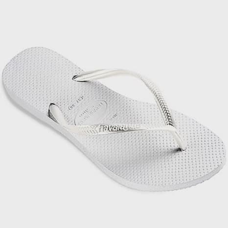 Havaianas - Tongs Femme Slim Blanc