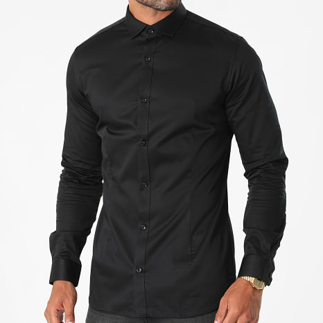 Jack And Jones - Camisa de manga larga Parma Negra Jack And Jones - Camisa de manga larga Parma Negra