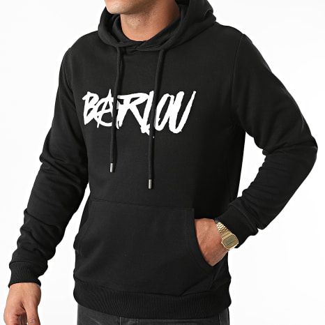 Seth Gueko - Sudadera Capucha Barlou Negro Blanco