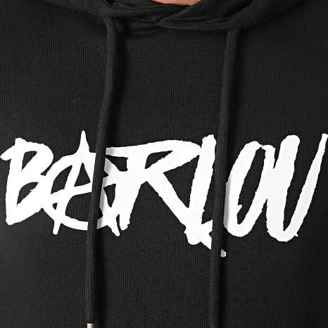 Seth Gueko - Sudadera Capucha Barlou Negro Blanco