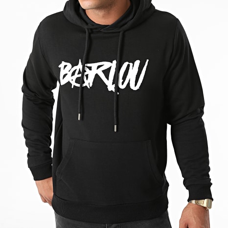 Seth Gueko - Sudadera Capucha Barlou Negro Blanco