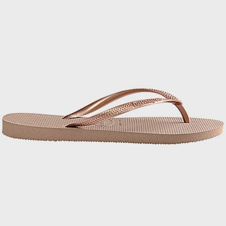 Havaianas - Sandalias de dedo mujer Slim 4000030 Marrón Claro