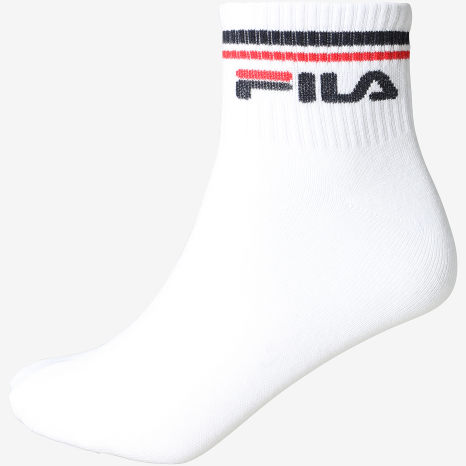 Classic Series - Pack de 3 Pares de Calcetines Calza Quarter F9398 Blanco Azul Marino Rojo