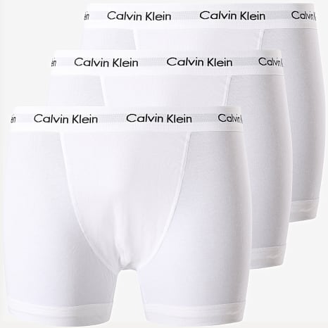 Calvin Klein - Lot De 3 Boxers Cotton Stretch U2662G Blanc