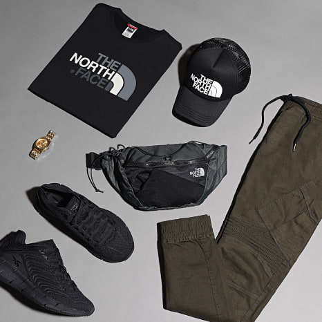 The North Face - 3FM3 Logo Trucker Cap Negro Blanco