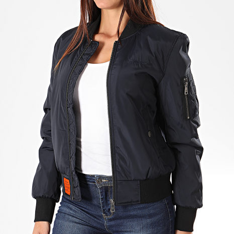 Bombers Original - Bomber azul marino para mujer